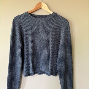 Wilfred Charcoal Ribbed Crew Neck Sweater